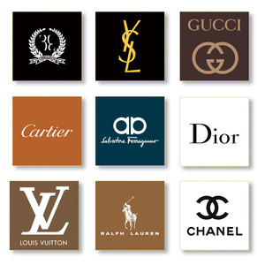 女装大牌奢侈品logo标志服装店装饰画商场橱窗直播间收银台挂画