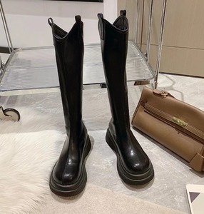 【新款】esz  真皮发泡橡胶厚底长筒靴 pl999