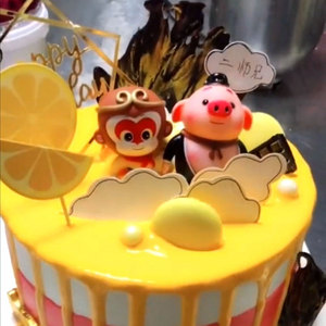 猪八戒蛋糕装饰摆件创意新品八戒悟空西游记主题蛋糕饰品摆件