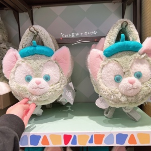 上海迪士尼国内代购gelatoni托尼猫杰拉多尼毛绒手提包斜挎包
