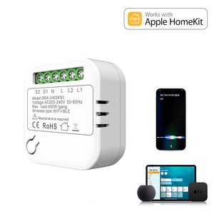 Homekit两路智能双控通断器Wi-Fi迷你开关app远程控制Alexa暗盒