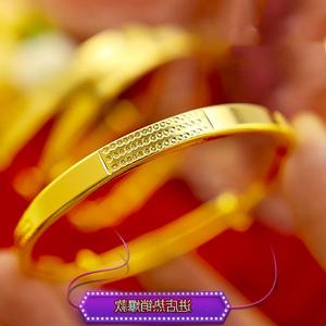周六福手镯实心