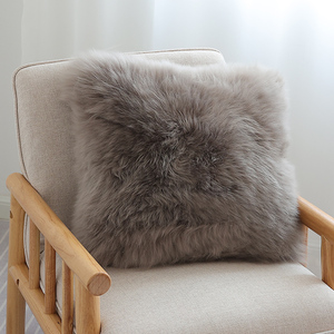 澳洲纯羊毛抱枕羊毛靠垫纯羊毛沙发垫椅垫坐垫羊毛抱抱垫靠背坐垫