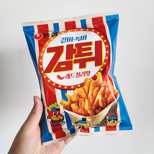 韩国进口零食 农心嘎嘣脆红辣椒味炸土豆条薯条薯格休闲食品60g