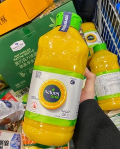 厦门山姆natural one巴西进口原榨橙汁2l /瓶 无添加 顺丰发货