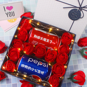 礼品赠送纪念品饮料可乐印字名字盒子logo印赠品个性化定制礼物