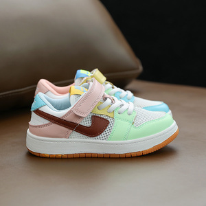 女儿童运动鞋网鞋鸳鸯鞋透气女童鞋英伦2021春夏新鞋幼儿园小孩鞋