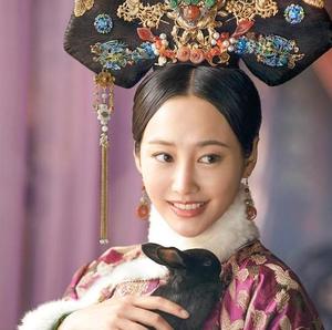 【陌上花】如懿传魏嬿婉李纯令妃同款发饰贵妃旗头古风流苏头饰