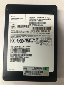惠普400GB SSD企业级服务器固态硬盘2.5寸SAS 12g PM1633 520格式