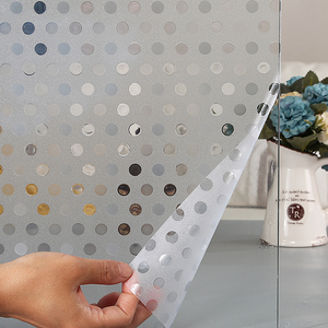 圆点装饰玻璃膜办公室移门玻璃隔断商场店铺橱窗透明玻璃贴纸波点