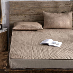 夏季高端纯亚麻凉席三件套儿童婴儿宝宝棉麻软席加厚可折叠可水洗