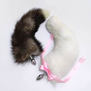尾巴插件狐狸尾巴猫咪sm小号情趣道具真毛大尾巴可拆卸狗狗扮演sp