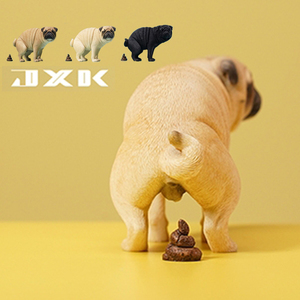 【jxk】官方正品 拉屎巴哥 拉便便巴哥 八哥犬搞笑沙雕狗模型摆件