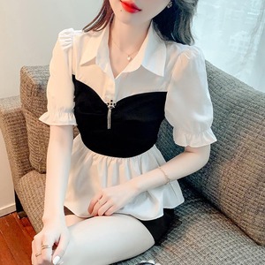 雪纺衫女短袖百搭显瘦