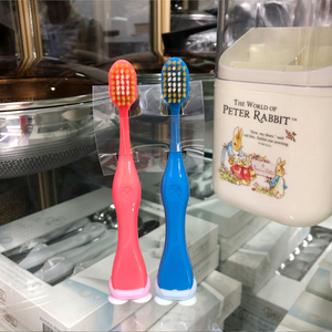 韩国底部吸盘仓鼠3D卡通立体儿童牙刷6岁以上乳牙换牙器软毛刷头