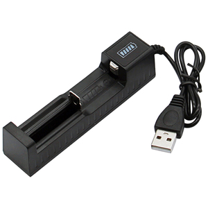 USB充电器单双槽四槽充电3.7V 18650/14500/10440锂电池万能充电