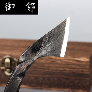 pc收藏把玩百炼钢手工锻造香道配件香刀龙泉宝剑工艺切沉香刀茶刀