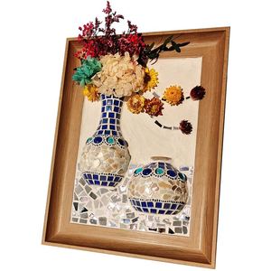 手工diy马赛克实物立体装饰画材料包创意活动自制摆件挂画a4相框