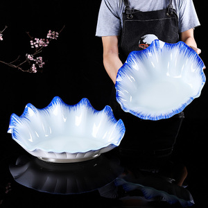 三文鱼盘子冰盘玻璃