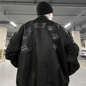 黑衣先生 hiphop潮牌外套男nothomme美丽的脏店1807高街夹克男女