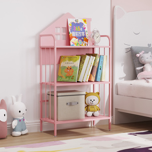 儿童床头柜卧室小型男孩女孩铁艺收纳架儿童房ins床边创意小柜子