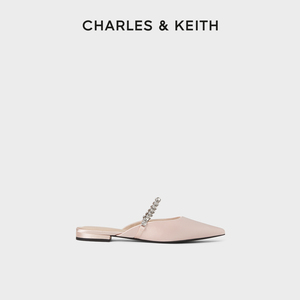 【母亲节礼物】CHARLES&KEITH夏女鞋CK1-70900437尖头穆勒鞋外穿
