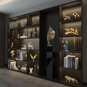 现代轻奢高档柜子酒柜装饰品摆件客厅创意家居饰品室内高级软装