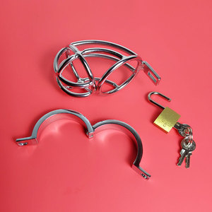 调教sm男用不锈钢ht贞操锁男奴cb金属笼子情趣贞洁jj锁包邮k9绿帽