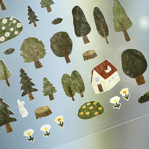 韩国sonia贴纸 童话forest小森林和纸 可爱少女手账diy拼贴装饰