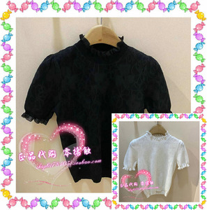 佐料女装专柜正品国内代购2022年春款套头圆领短袖毛织衫zdp1s347