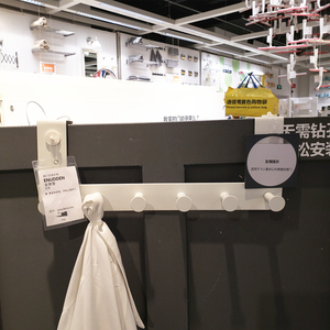 至爱baby宜家ikea安努登房门式挂衣钩无钉挂钩隐藏式衣帽钩包邮