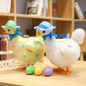 会下蛋的小鸡母鸡电动儿童玩具仿真唱歌大公鸡生蛋鸡宝男女孩玩偶