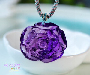 490人付款天猫紫色水晶紫餐桌上中号玫瑰花高款透明玻璃花瓶.