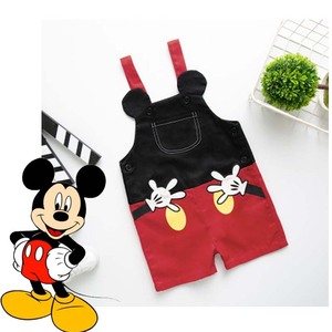 新款宝宝米老鼠背带裤万圣节宝宝米奇cos服宝宝洋气卡通休闲裤子