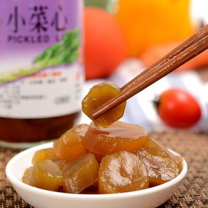 台湾进口 小菜心396g脱水蔬菜罐头全素清粥小菜咸菜酱菜