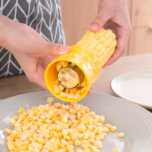 日本mirari剥玉米神器家用拨玉米粒剥离器不锈钢刮玉米厨房小工具