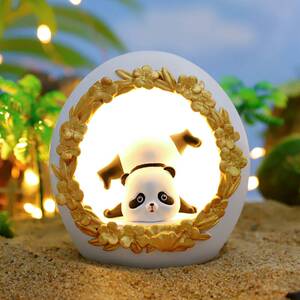 创意可爱熊猫小夜灯卧室装饰治愈台灯儿童女生日礼物七夕女孩女友