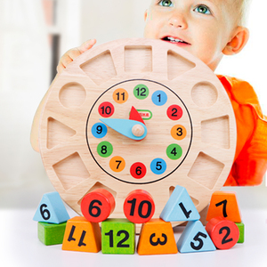 乐高积木玩具启蒙0-1-2-3周岁半宝宝认时间儿童钟表认知早教数字