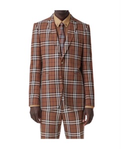 博柏利burberry巴宝莉男装 格纹西装外套22春夏正品代购 80482071