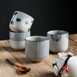 茶杯个人专用陶瓷主人杯单个创意复古茶道杯子日式品茗茶盏小水杯