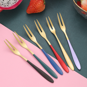 彩色叉子不锈钢