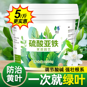 硫酸亚铁花肥料养花铁肥家用盆栽花卉通用型酸性栀子花专用颗粒肥