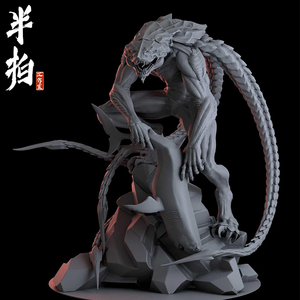 3d打印图纸机器人蝎刺摆件模型gk树脂白模定制涂装建模参考dy715