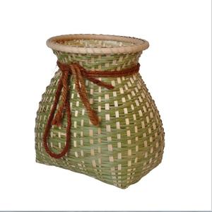 手工竹编儿童小背娄 舞蹈道具竹制品鱼篓竹篓采茶篓钓鱼娄收纳蓝