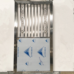 平开不锈钢防盗门板钢门进户门室内门白色折叠门通风门钢管门移门