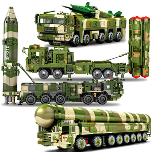 乐高积木大型东风df21d红旗9导弹车防空反导弹41益智拼装男孩玩具