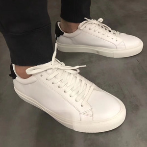 givenchy/纪梵希 2018春夏新品小白鞋 皮革低帮系带运动休闲男鞋