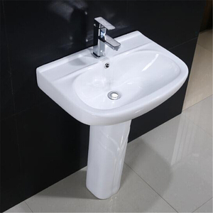 立柱盆家用卫生间阳台立地式陶瓷面盆台盆洗漱台洗手盆