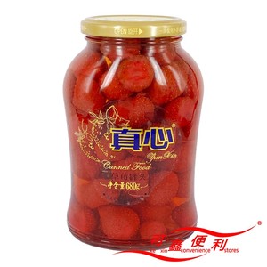 真心草莓罐头680g