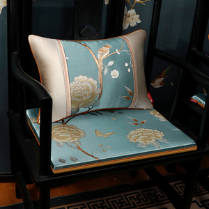 红木沙发坐垫屁垫中式实木圈椅太师椅座椅垫子靠垫防滑茶桌椅座垫